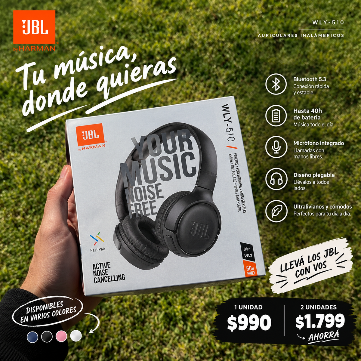 Auriculares Bluetooth Tune 510